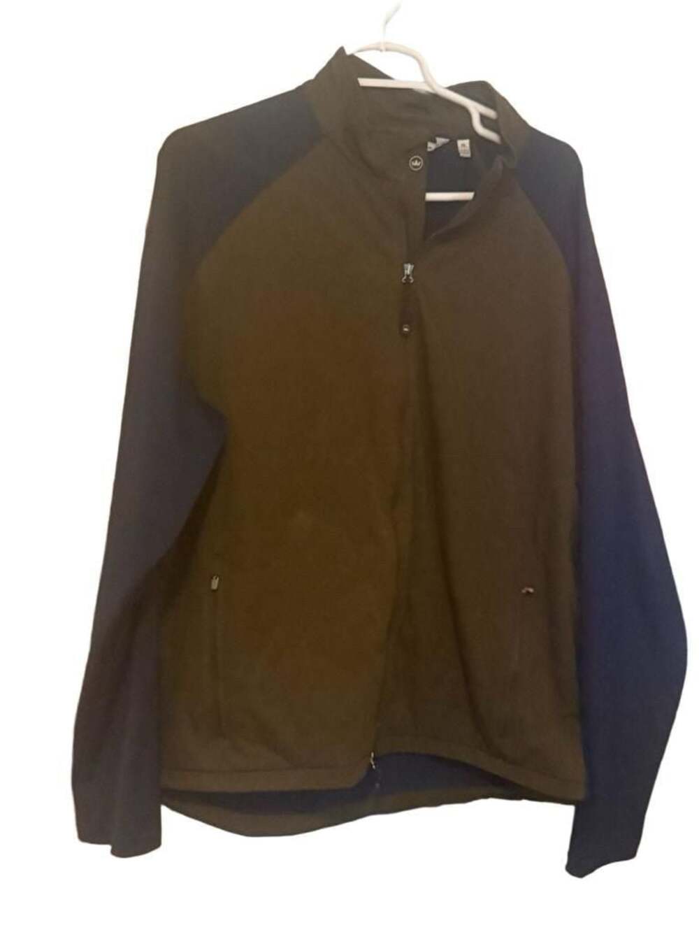 Peter Millar Men's Green and Navy Full Zip Lightweight Golf Jacket Size XL